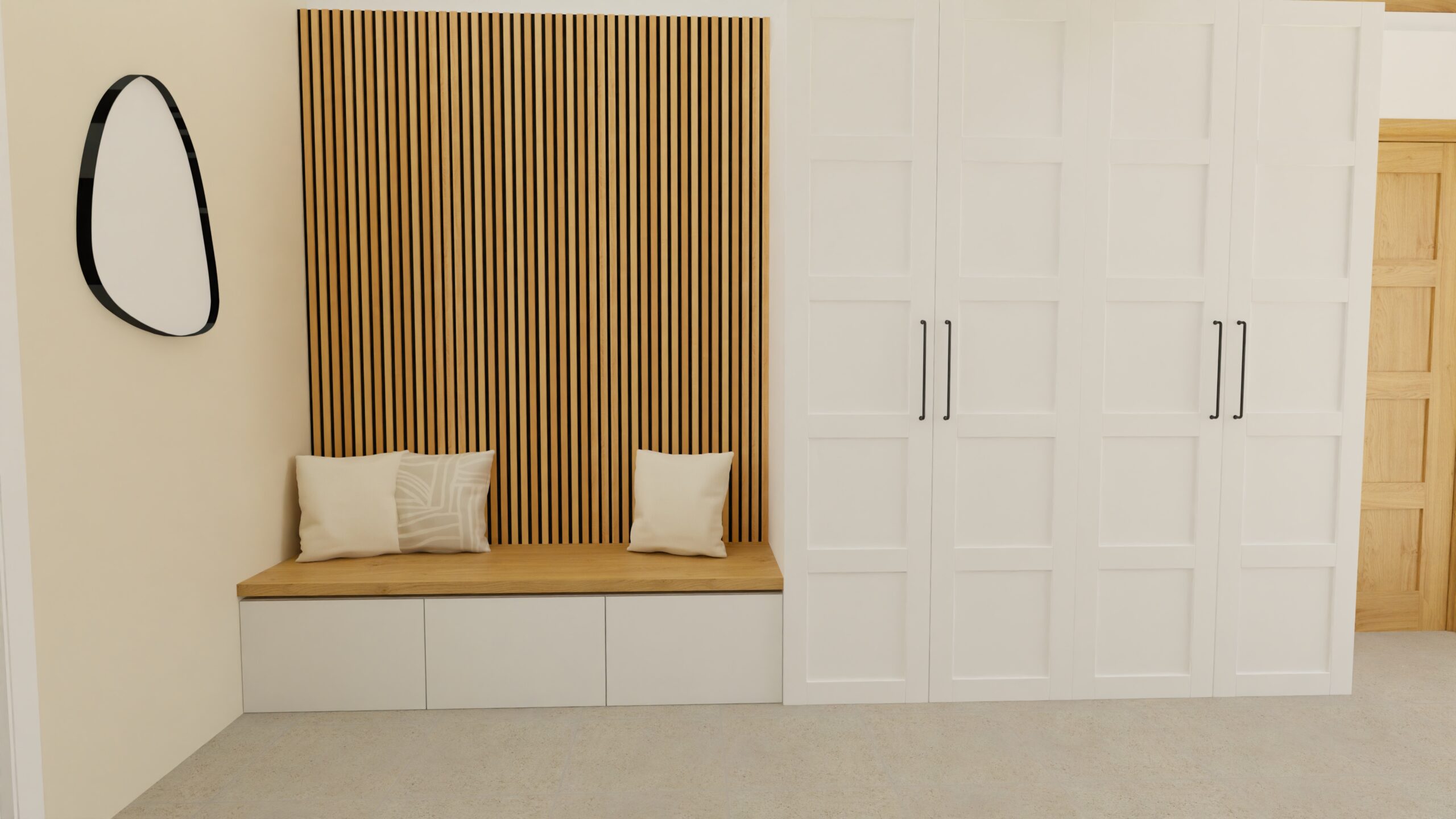 Projection 3D d’une entrée